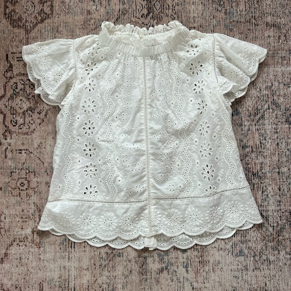 Jennifer and Grace Chic White Lace Blouse NWOT - Picture 1 of 5